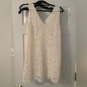 White lace dress